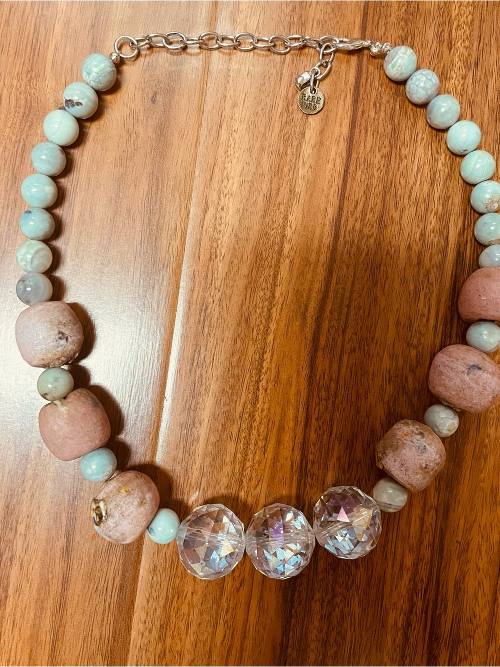 Handmade Crystal Beaded Necklace by A Rare Bird